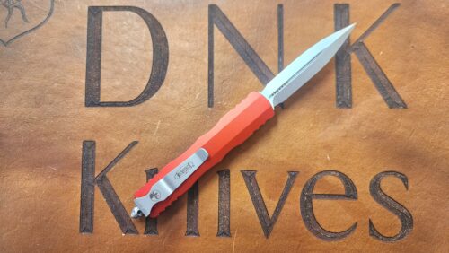 Microtech Dirac 225-10RD D/E Standard Blade Red Aluminum Chassis