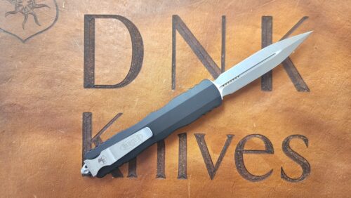 Microtech Dirac Delta 227-10AP D/E Apocalyptic Standard Blade Black Chassis Apocalyptic Blade