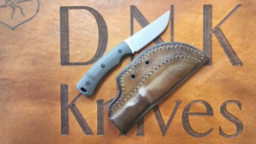Three Rivers Mfg Tagalong – Black Sand Micarta, Stonewashed MagnaCut Blade