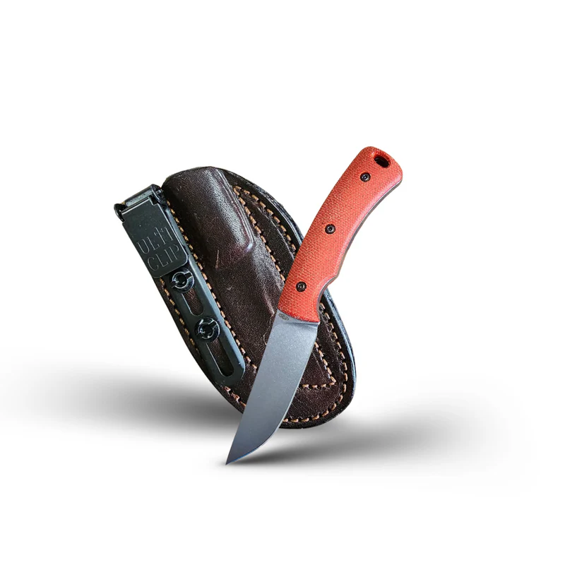 Three Rivers Mfg Tagalong – Orange Micarta, Stonewashed MagnaCut Blade