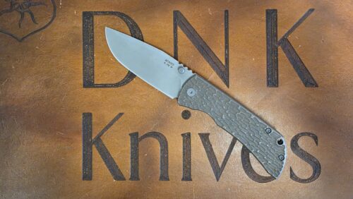 McNees Knives PM Mac 2 Jigged Bronze Titanium 3.5″ Atomic Magnacut Stonewash Drop Point
