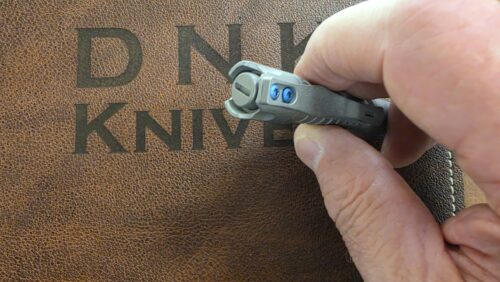Reylight Pineapple Mini MK3 Flashlight, Stonewashed Titanium FRAG Pattern