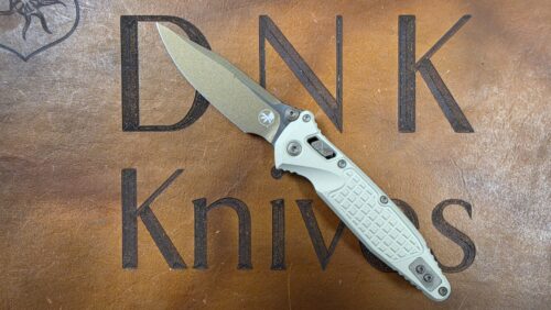 Microtech Socom RamLok 160RL-1FRCG-C16Z23 Champagne Gold S/E Frag