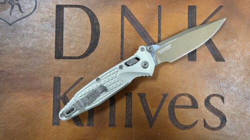 Microtech Socom RamLok 160RL-1FRCG-C16Z23 Champagne Gold S/E Frag