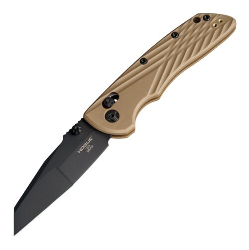 Hogue 24367 Deka ABLE Lock Folder, Black Cerakote MagnaCut Wharncliffe Blade & FDE Polymer Frame