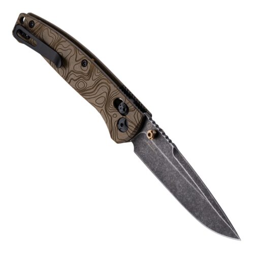 Hogue 24453 Mysto ABLE Lock Knife, Brown “Earth” Richlite & Black Stonewashed MagnaCut Blade
