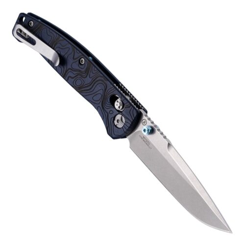 Hogue 24456 Mysto ABLE Lock Knife, Blue “Water” Richlite & Tumbled MagnaCut Blade