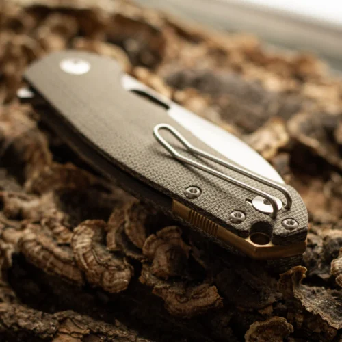 GiantMouse ACE Biblio XL Liner Lock Green Micarta Stonewashed Elmax