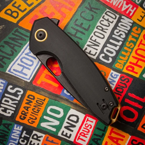 GiantMouse ACE Tribeca Blackout Black PVD Magnacut Double Black Canvas Micarta
