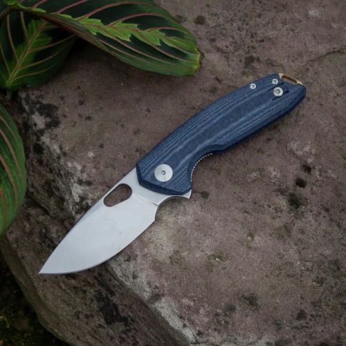 GiantMouse ACE Tribeca Stonewash Magnacut Denim Canvas Micarta