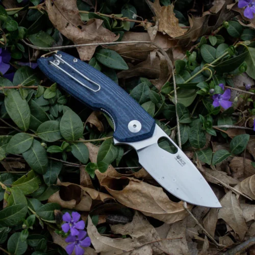 GiantMouse ACE Tribeca Stonewash Magnacut Denim Canvas Micarta