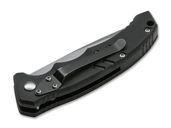Boker Plus 01BO482 Intention II Black Automatic Knife, Black G10 Handle & Stonewashed D2 Blade Boker Plus 01BO482 Intention II Black Automatic Knife, Black G10 Handle & Stonewashed D2 Blade - Image 2