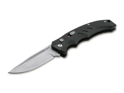 Boker Plus 01BO482 Intention II Black Automatic Knife, Black G10 Handle & Stonewashed D2 Blade