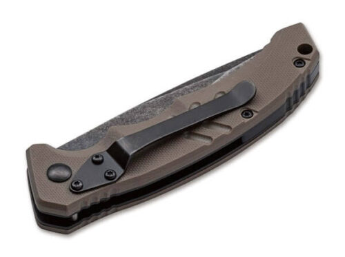 Boker Plus 01BO483 Intention II Coyote Automatic Knife, Coyote G10 Handle & Stonewashed D2 Blade
