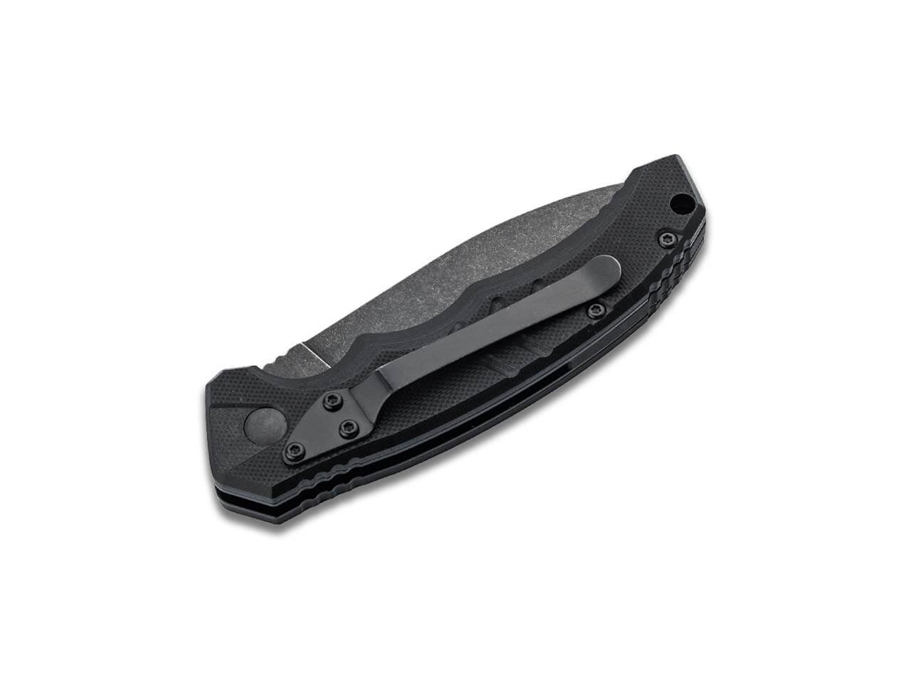 Boker Plus 01BO796 Intention II Dagger Automatic Knife, Black G10 Handle & Black Stonewashed D2 Dagger Blade Boker Plus 01BO796 Intention II Dagger Automatic Knife, Black G10 Handle & Black Stonewashed D2 Dagger Blade - Image 2