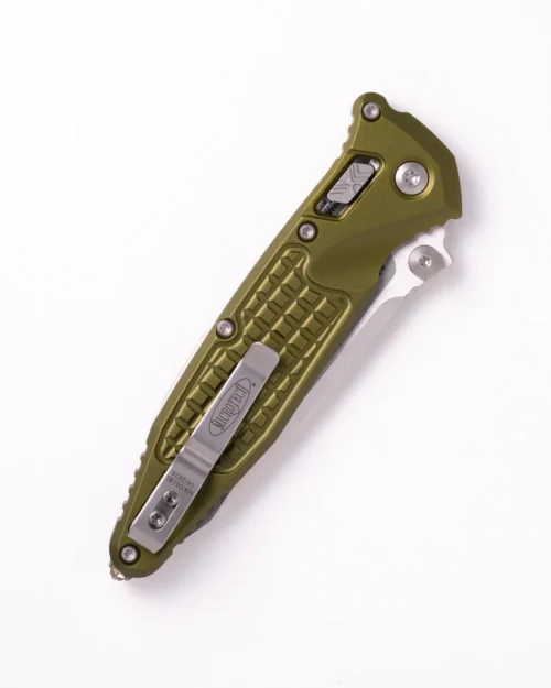 Microtech 161RL-10FROD Socom RAM-LOK Folding Knife, Stonewashed M390MK Standard Blade & OD Green FRAG Aluminum Handle
