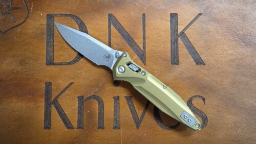 Microtech Socom Delta Ram-Lok 159RL-10TA Tan Aluminum Standard Edge Stonewashed