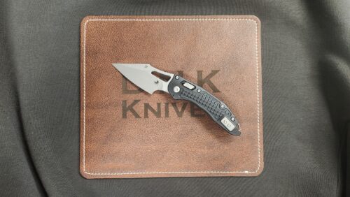 Microtech 169MRL-10FR M-Stitch RAM-LOK Folding Knife, Stonewashed M390MK Blade & Black FRAG Aluminum Handle