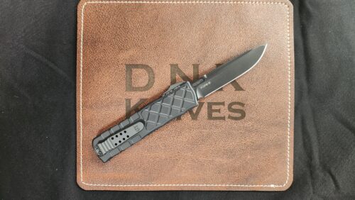 Guardian Tactical 16-3111 Apex EDC OTF Automatic Knife, Black Anodized Aluminum Handle & Black Tactical Single Edge Blade