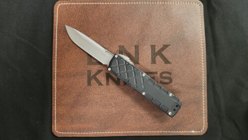 Guardian Tactical 16-3511 Apex EDC OTF Automatic Knife, Black Aluminum Handle & Stonewashed MagnaCut Blade