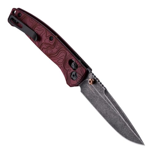 Hogue Knives 24452 Mysto ABLE Lock Manual Folder, Black Stonewashed MagnaCut Drop Point Blade & Redstone Richlite Handle