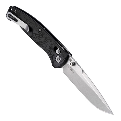 Hogue 24457 Mysto ABLE Lock Knife, Black Diamond “Metal” Richlite & Tumbled MagnaCut Blade Hogue 24457 Mysto ABLE Lock Knife, Black Diamond "Metal" Richlite & Tumbled MagnaCut Blade - Image 2