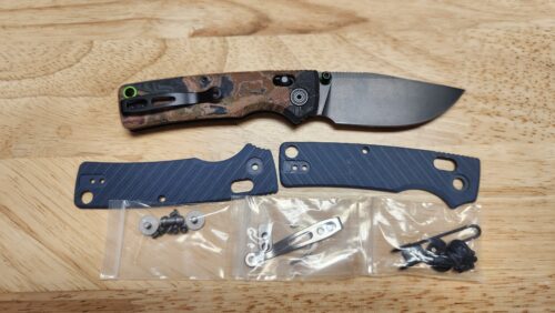 Vosteed A3102 Porcupine ModSwap™ Crossbar Lock Folding Knife, Satin 154CM Blade & Yellow Current Micarta Handle