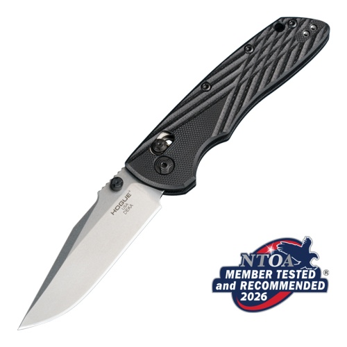 Hogue Deka 24279 Tumbled Clip Point 20CV Black G10