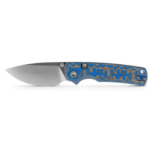 Vosteed A2614 Porcupine Top Liner Lock Folding Knife, Satin 14C28N Blade & Micarta Handle