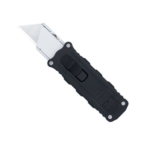 CobraTec OTF Utility Knife Side Button Black