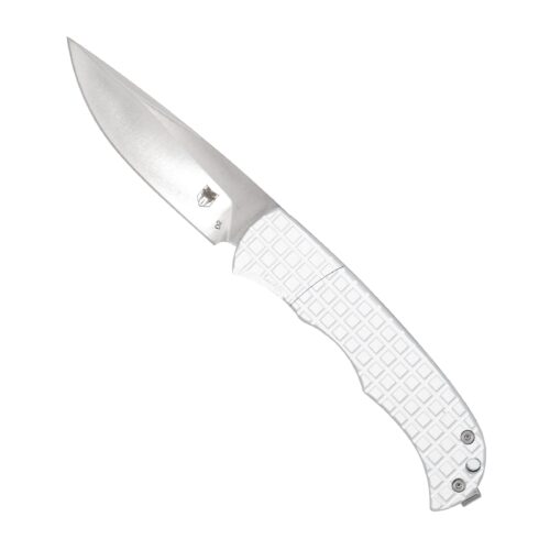 CobraTec Cyclone Hidden Release Automatic Knife, Silver Aluminum & D2 Blade