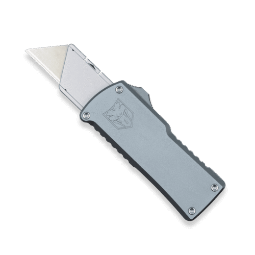 CobraTec OTF Utility Knife, Grey