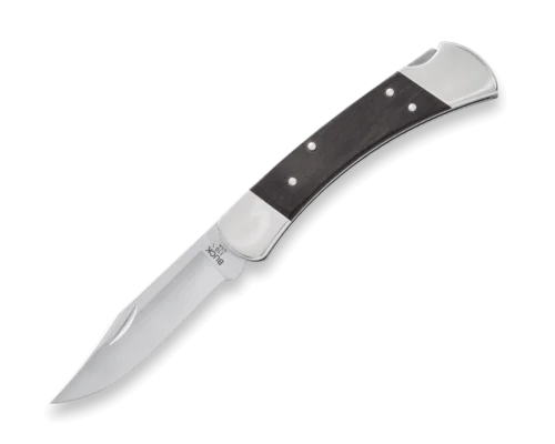 Buck 110 Slim Heritage Elite 0110BRS20-B Lockback Folding Knife, Satin MagnaCut Clip Point Blade & Crelicam Ebony Handle with Nickel Silver Bolsters
