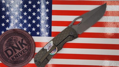 McNees Knives 3.75″ DX Dixon Dragonscale Folding Knife – Green/Bronze Anodized Titanium (GRN/BRNZ-A)