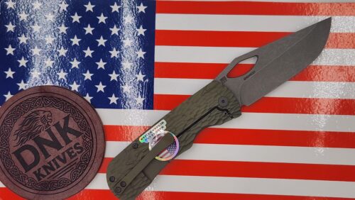 McNees Knives 3.75″ DX Dixon Jigged Folding Knife – Green/Bronze Anodized Titanium (GRN/BRNZ-A)