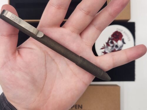 Big Idea Design × Knafs Sancho Pen – Grade 5 Titanium Twist Action EDC Pen with Integrated Tweezers & Toothpick