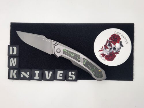 Kizer Feyweed Ki3694A2 Folding Knife – 2.98″ S90V Blade, Titanium & Toxic Storm Handle – Pre-Owned
