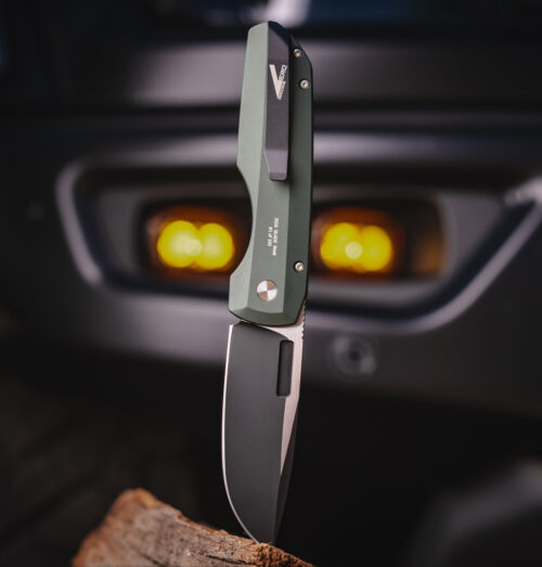 Pro-Tech × Vero Synapse 2 BSW26.VERO.1 Automatic Knife, Two-Tone DLC/Satin MagnaMax Spear Point & Solid Green Aluminum — Blade Show West 2026